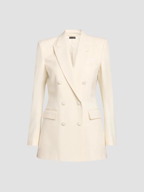TOM FORD Women's Wool Double-Breasted Jacket - Off White