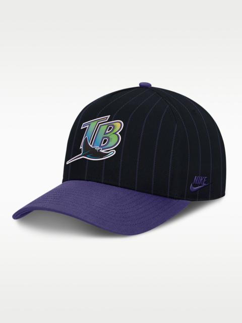 Nike Tampa Bay Rays Cooperstown Rise Men's Nike MLB A-Frame Adjustable Hat