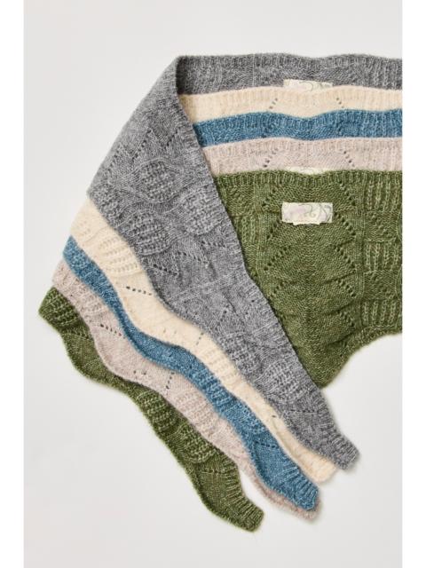 FREE PEOPLE Cozy Cable Triangle Scarf