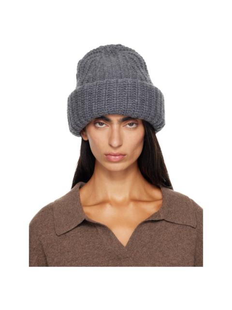LISA YANG Gray Beatris Beanie