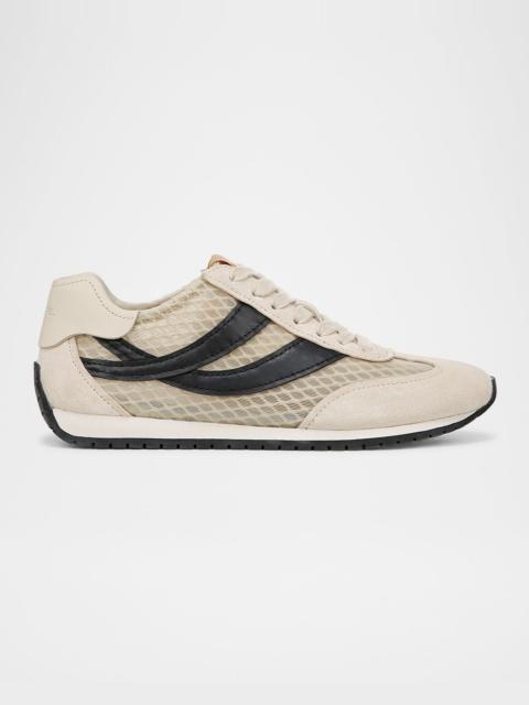 Vince Oasis Net Leather Low-Top Sneakers