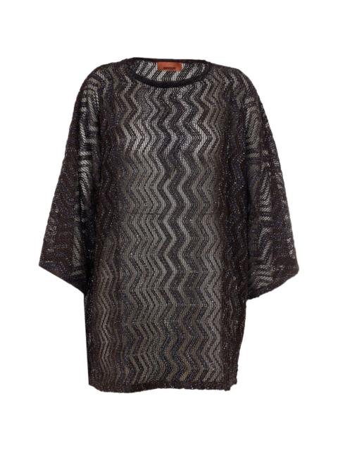 Missoni sequin knitted kaftan
