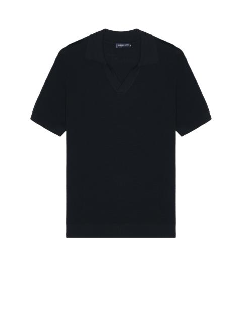 FRESCOBOL CARIOCA Rino Str Cotton Salt And Pepper Stitch Ss Knitted Polo