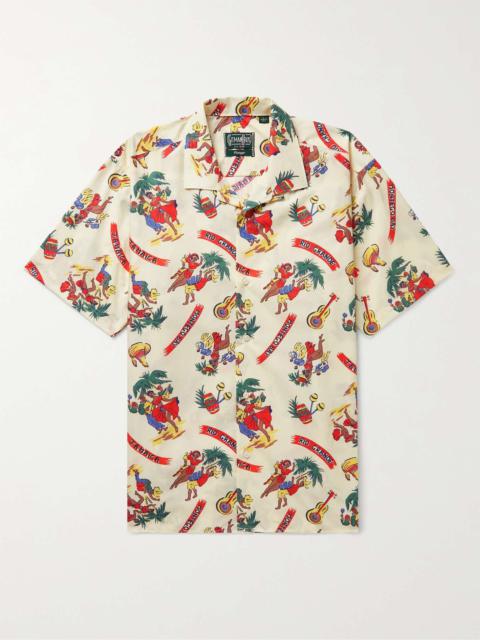 Gitman Vintage Convertible-Collar Printed Cotton-Poplin Shirt