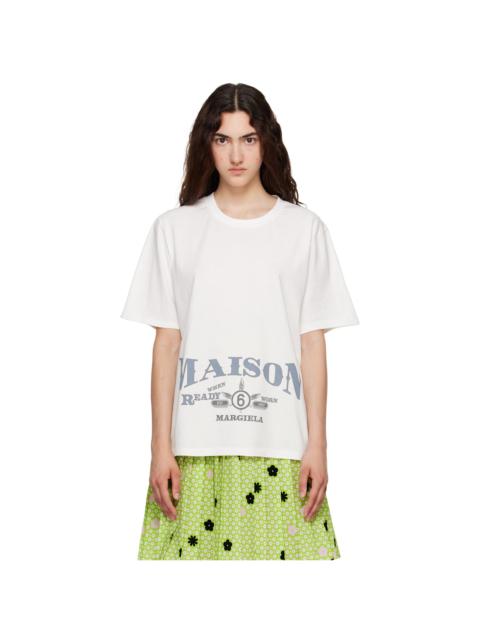 MM6 Maison Margiela Off-White Printed T-shirt