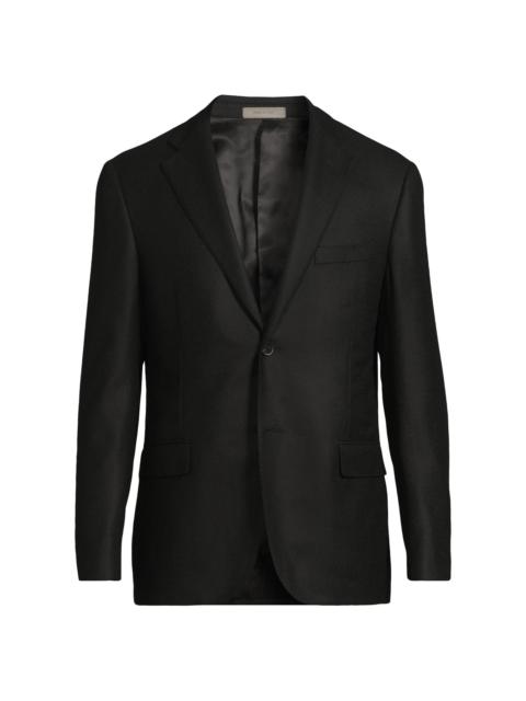 CORNELIANI Men's Wool-Silk Sport Coat - Black