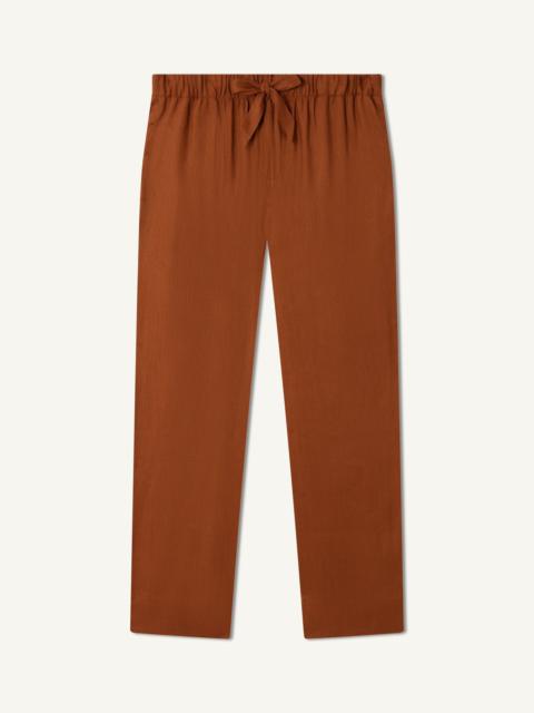 FRESCOBOL CARIOCA LUAN LINEN-BLEND TROUSERS
