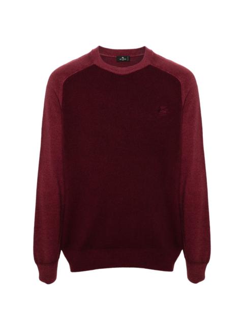 Pegaso-motif wool sweater