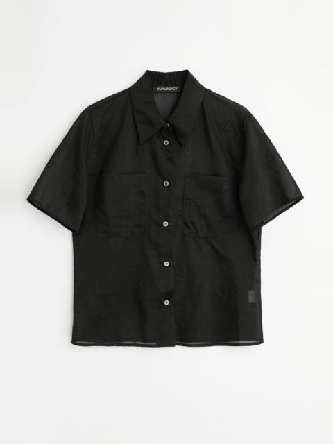 Our Legacy X-Ray Shirt Noir Bloom Ethereal Veil