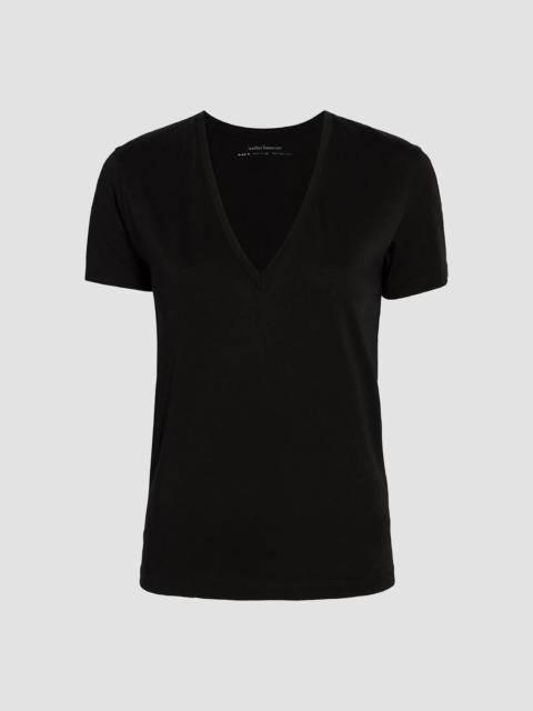 Another Tomorrow Women's V-Neck Tee - Black
