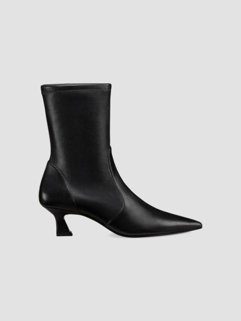 Stuart Weitzman Women's Vinnie 50MM Leather Boots - Black