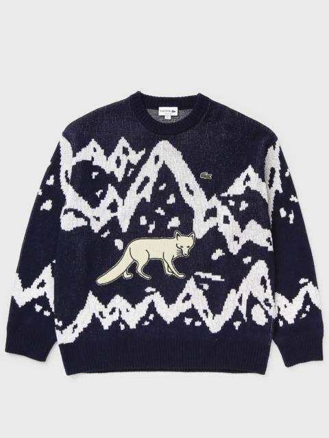 LACOSTE Archive Edition Wool Jacquard Sweater