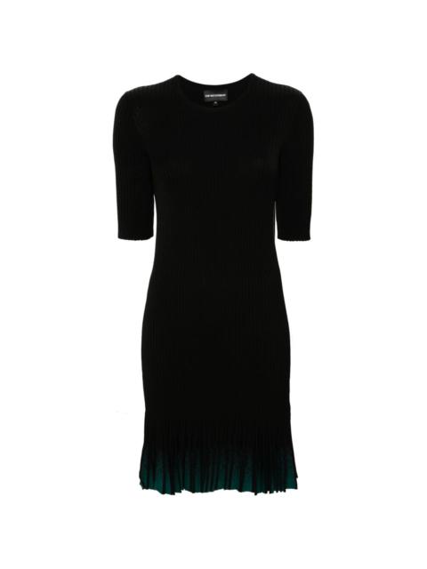 EMPORIO ARMANI pleated minidress