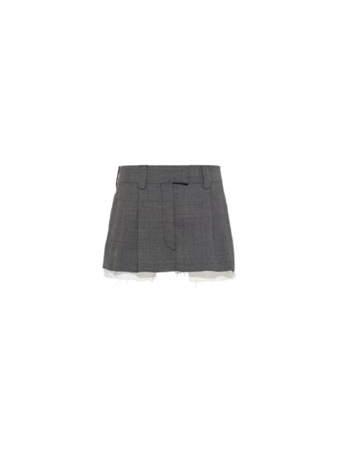 Miu Miu Prince of Wales check miniskirt