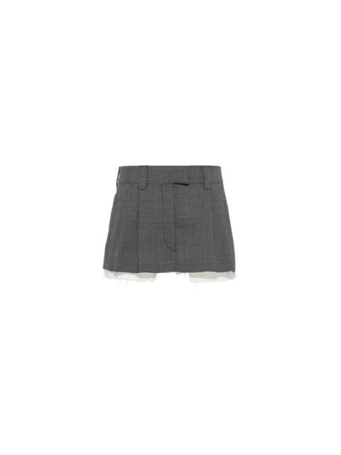 Prince of Wales check miniskirt