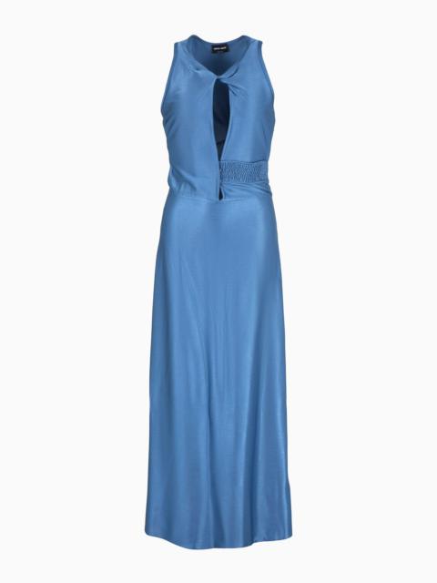 GIORGIO ARMANI ASV long dress in stretch viscose