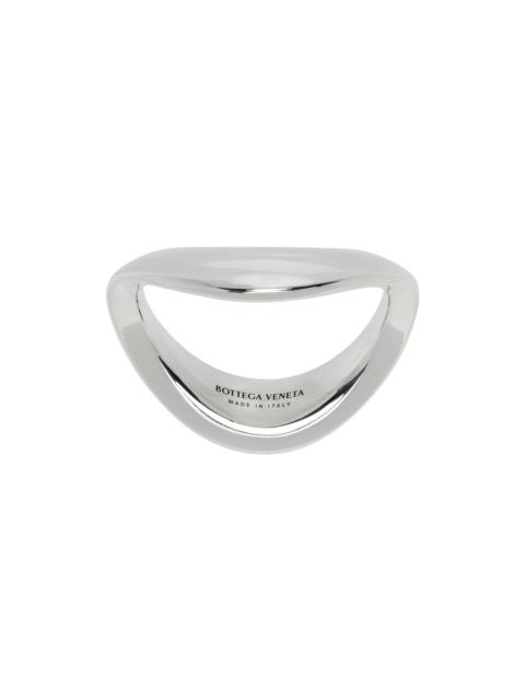 Bottega Veneta Silver Band Ring