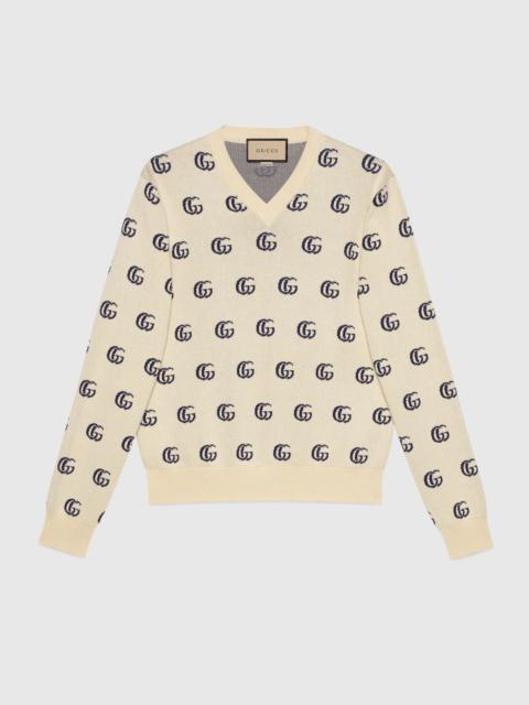 GUCCI GG knit cotton jacquard sweater