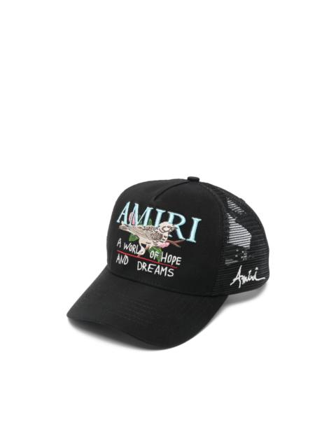 AMIRI embroidered mesh hat