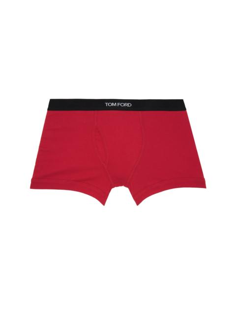 TOM FORD Red Cotton Boxer Briefs