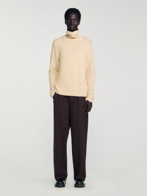 Sandro WOOL AND CASHMERE TURTLENECK