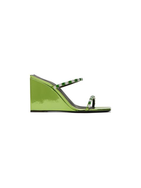 Giuseppe Zanotti Green Shangay Heeled Sandals