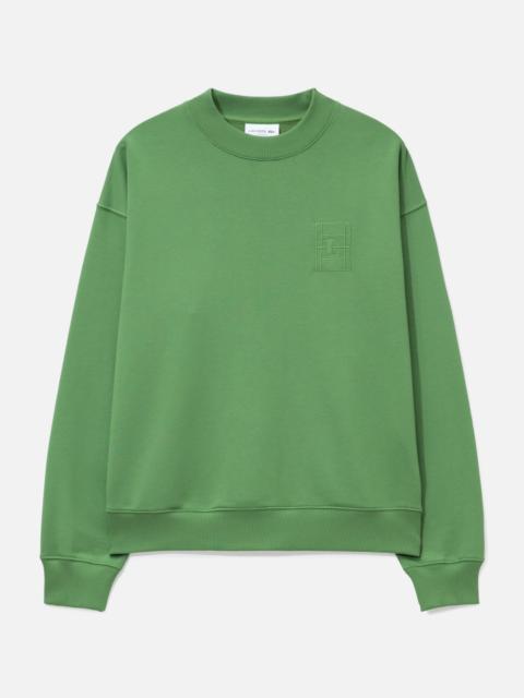 LACOSTE EMBROIDERED FLEECE SWEATSHIRT