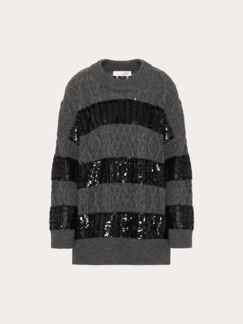 EMBROIDERED WOOL SWEATER