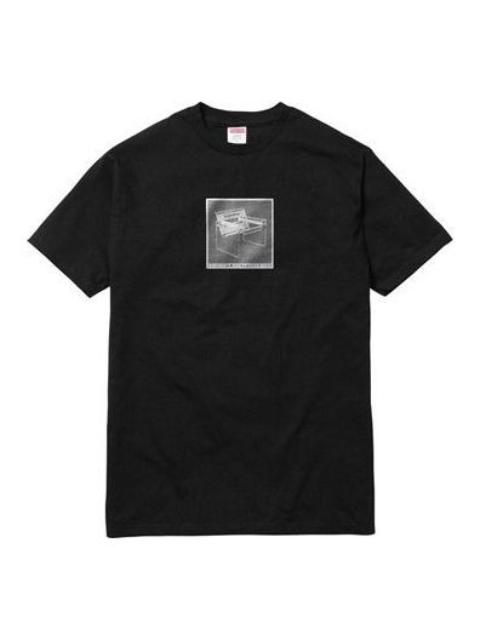 Supreme Supreme SS18 Chair Tee Black Printing Short Sleeve Unisex SUP-SS18-0042