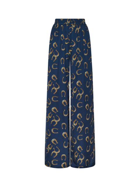 L'AGENCE Lillian Satin Wide-Leg Pant