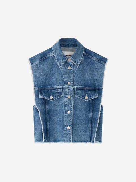 Isabel Marant Étoile TYRA SLEEVELESS DENIM JACKET