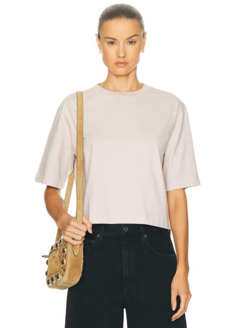 Enza Costa Short Sleeve Supima Structured Tee
