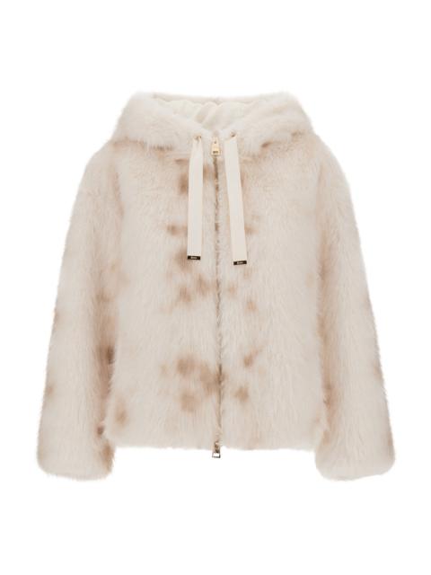 Herno Faux Lynx Fur Hooded Jacket