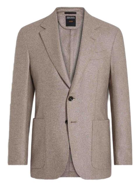 ZEGNA checked button blazer