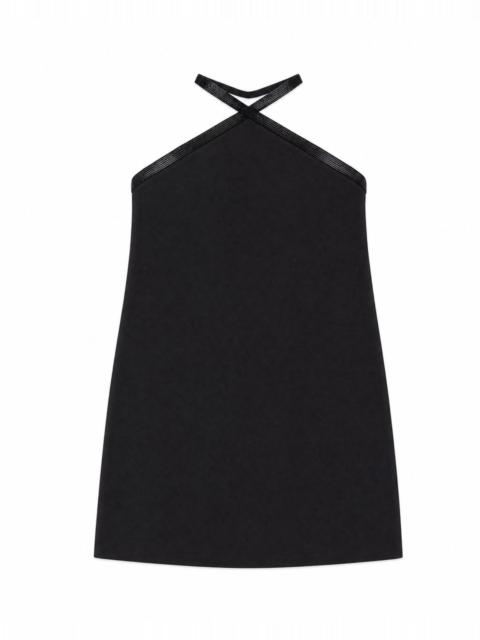 The Kooples BLACK SHORT DRESS WITH RHINESTONES