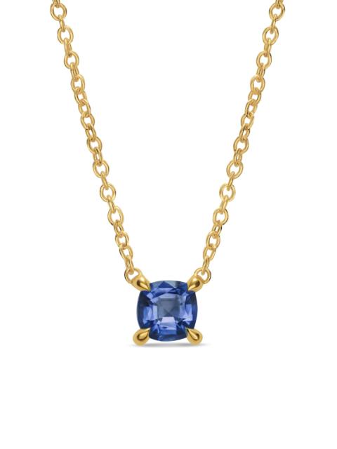DAVID YURMAN Women's Micro Chatelaine Pendant Necklace in 18K Yellow Gold - Sapphire