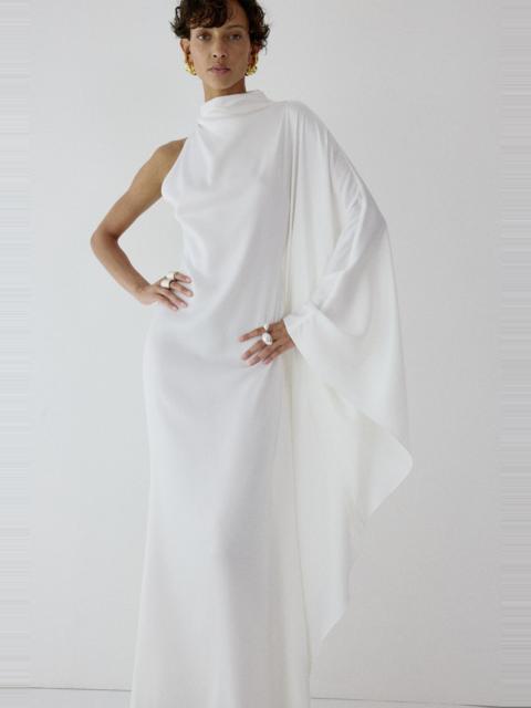 De La Vali ODALUNA MAXI DRESS IN IVORY SATIN