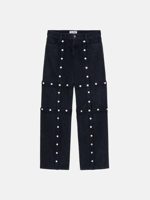 THE ATTICO BLACK LONG PANTS