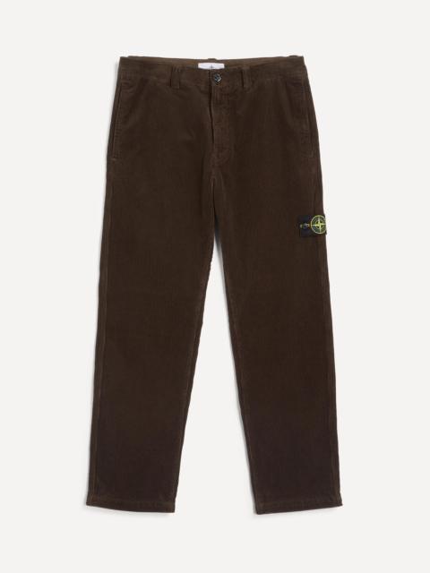 Stone Island Dark Grey Organic Corduroy Trousers