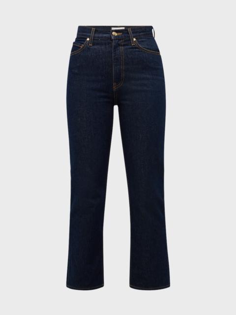 The Agnes Cropped Straight-Leg Denim Jeans