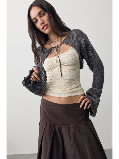 FREE PEOPLE Dafne Knit Cropped Bolero Sweater