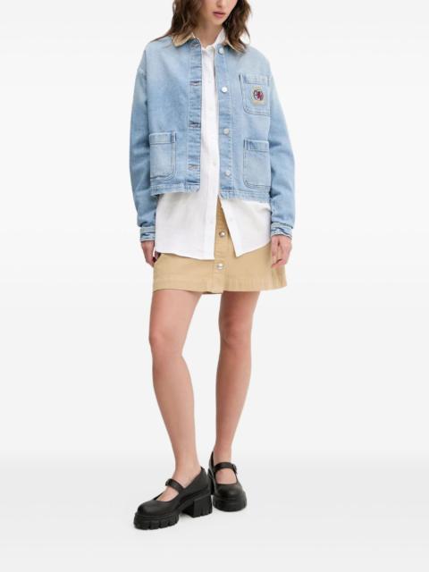 HUGO button-front mini skirt