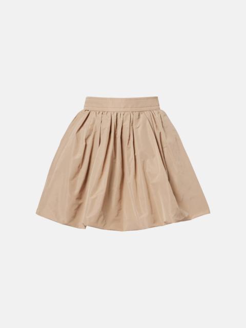 PATOU Gathered faille miniskirt