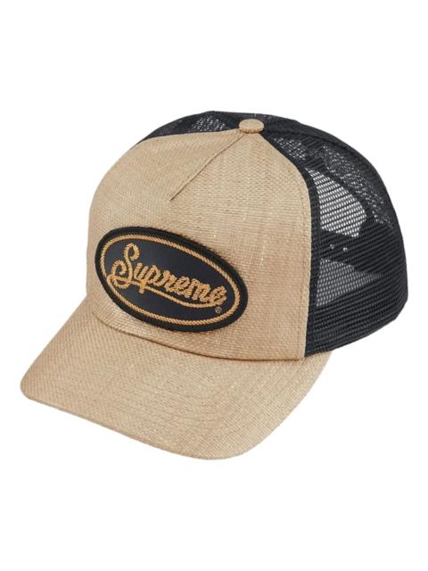 Supreme Supreme SS26 Raffia Mesh Back 5-Panel 'Tan' SUP-SS26-1032-TAN