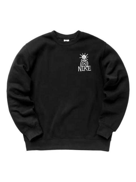 embroidered-logo sweater