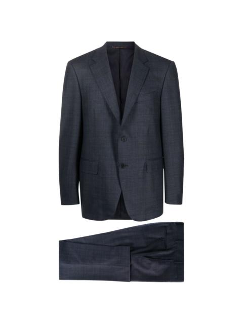 single-breasted stretch-wool suit