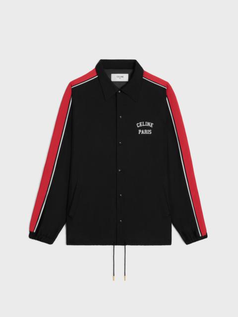 celine paris coach jacket in nylon twill