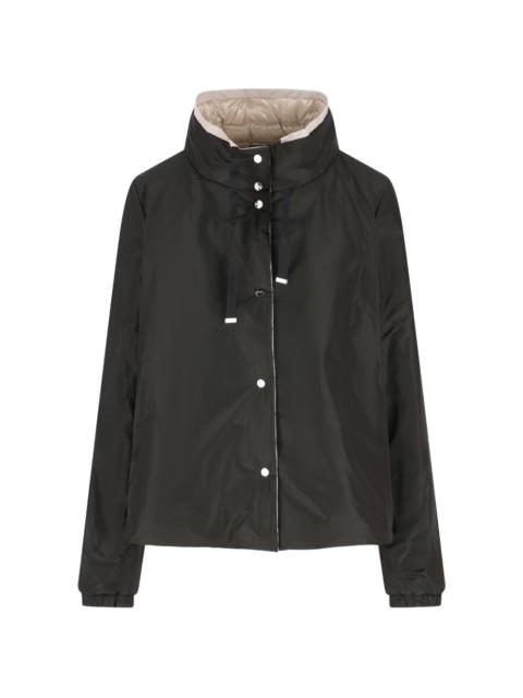 Herno drawstring high-neck jacket