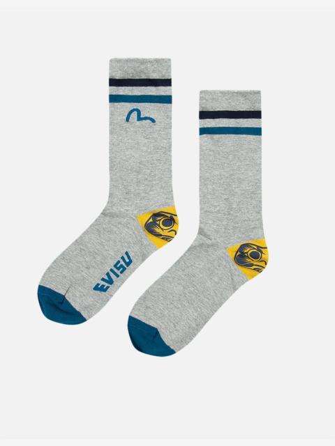 EVISU SEAGULL AND DARUMA SPORTS SOCKS