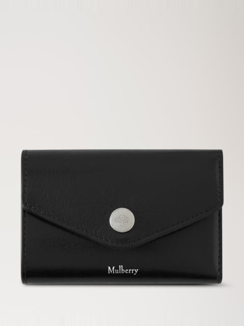 Mulberry Folded Multi-Card Wallet Black High Shine Leather